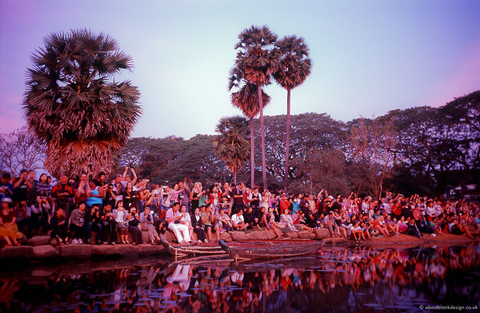 #20 the odd tourist getting the shot, Angkor Wat, 6am.