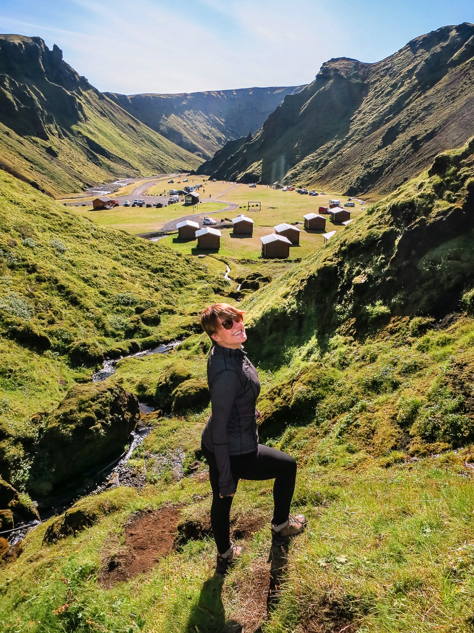 #11 Maraika infront of one of our campgrounds, Þakgil. Absolutely brilliant place. In the middle of the Katla national park, you can also rent a hut if you're fancy, and in the back there you can see a...