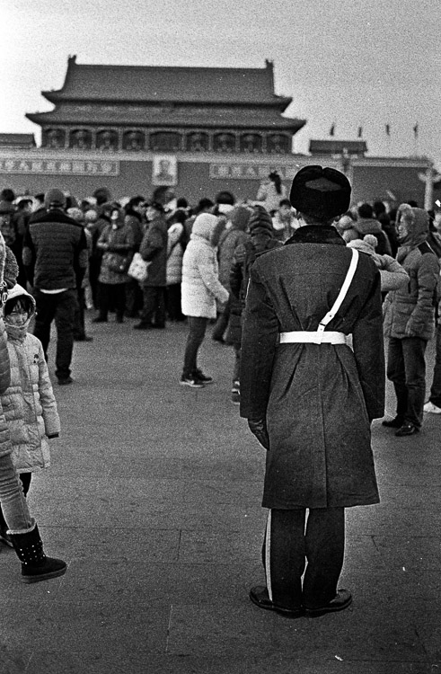 #6 standing guard in the cold. also, grain.