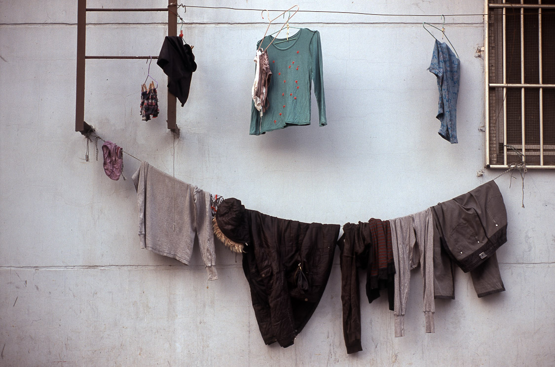 #9 every corner has drying clothes