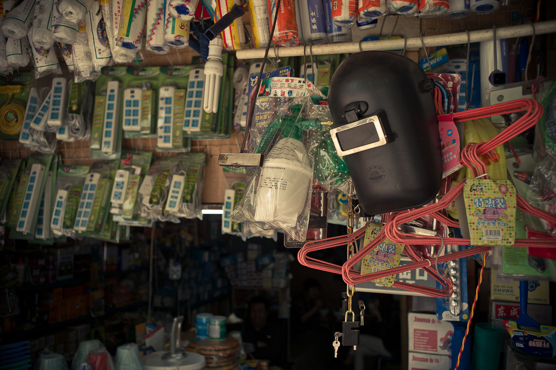 #22 multiplugs, clothes hangers and a welders mask