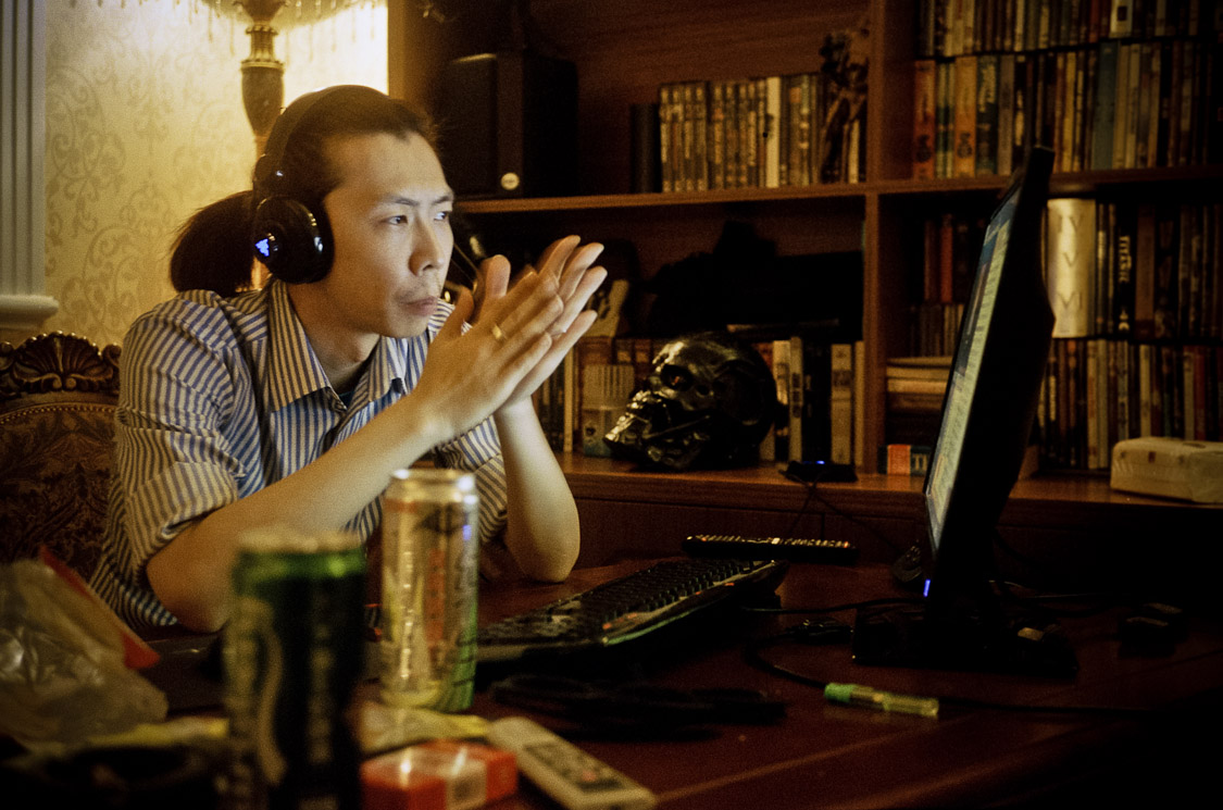 #8 Luke in studio, script doctoring our film.