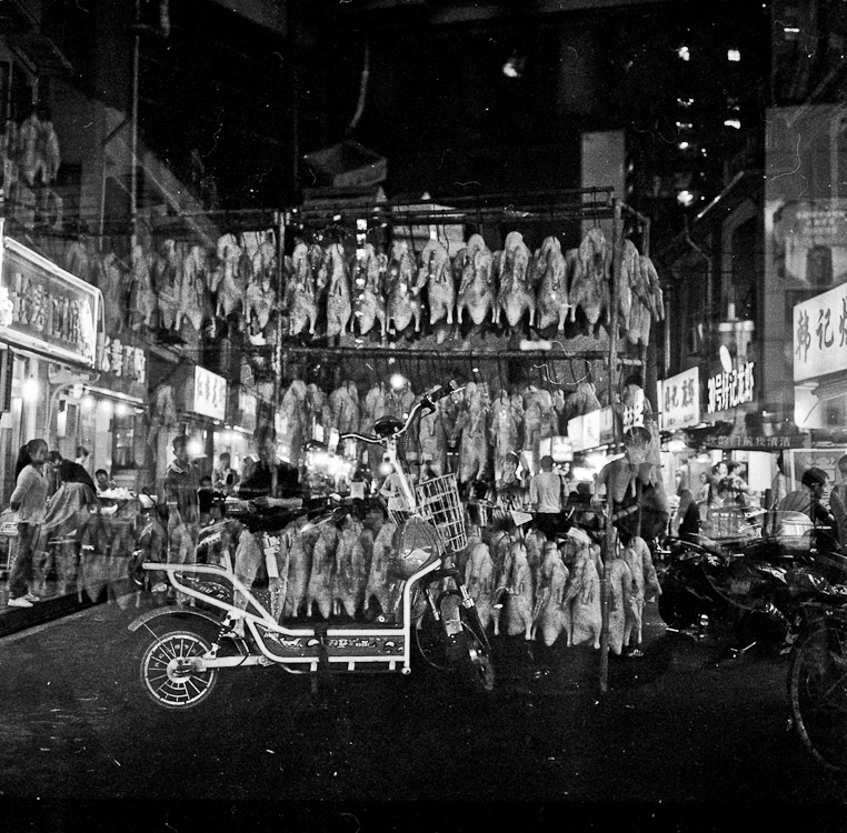 #19 one day before taking off to Nepal, we went for dinner round shanghai with the flickrs. accidential double exposure which looks nice.