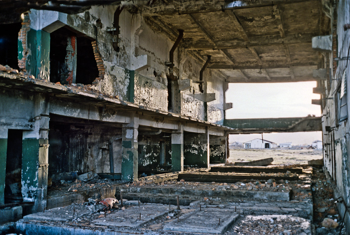 #37 we walked around Kharkorin and found old abandoned soviet factories - people were living there!