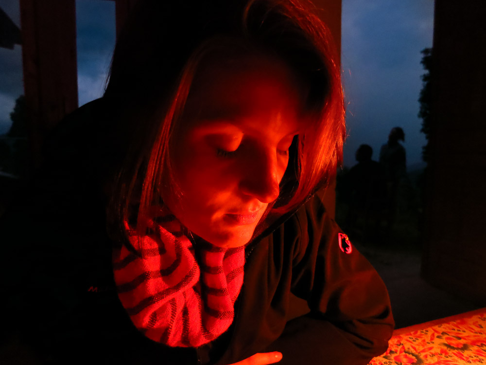 #20 first night. The Lady in candle light.