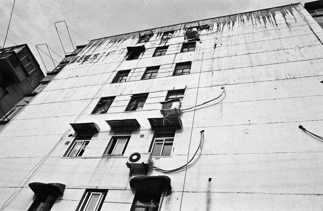 #16 in the middle of the changing scape, a block.