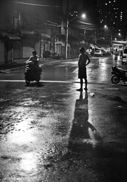 #36 he just stood there and watched the scooters roll by.